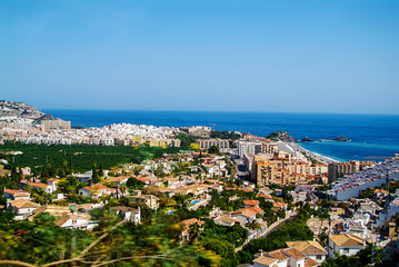 Fototapeta na wymiar Spain - Andalucía - Málaga - Granada : Aerial View of De Marbella City