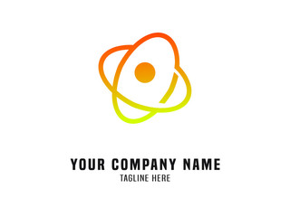 Abstract Logo Vector Gradient Orange