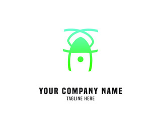 Abstract Logo Vector Gradient Green