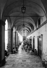 Arezzo (Italy) - The Etruscan and Renaissance city of Tuscany region. Here the historical center.