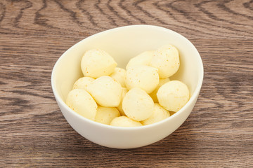 Natural tasty baby Mozarella cheese