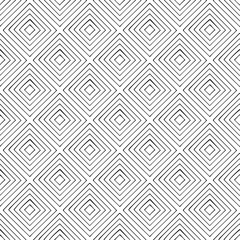 Hand drawn abstract seamless pattern with rhombs, lattice, doodle. Vector illustration. EPS 10