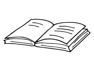 open book vector illustration