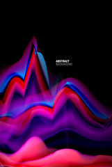 Liquid gradients abstract background, color wave pattern poster design for Wallpaper, Banner, Background, Card, Book Illustration, landing page