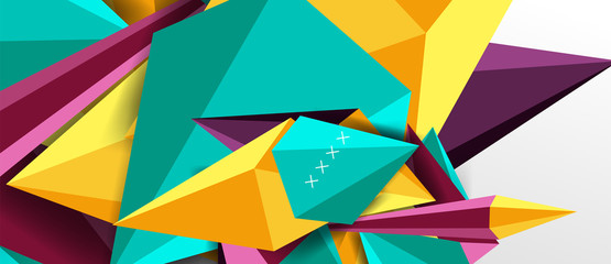 Trendy simple triangle abstract background, dynamic motion concept. Vector Illustration For Wallpaper, Banner, Background, Card, Book Illustration, landing page