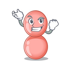 A dazzling neisseria gonorrhoeae mascot design concept with happy face