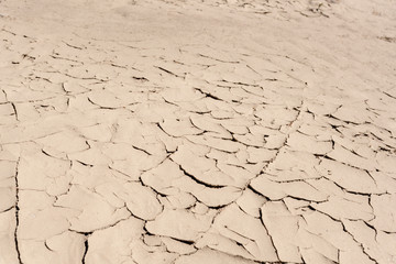 Dry riverbed texture due to climate change.