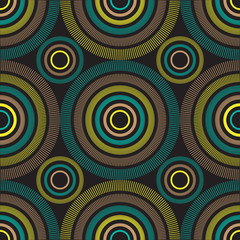 Fototapeta na wymiar African Line Circle Pattern Design for fabric and textile print