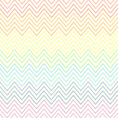 Rainbow striped zigzag background.