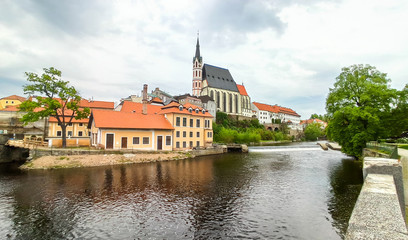 Fototapeta premium City in South Bohemia, Cesky Krumlov, Czech republic - Cesky Krumlov - UNESCO 