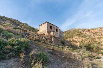 Fototapeta na wymiar old farmhouse in montenegro (Spain)