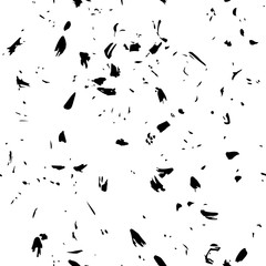 Black and white abstract hand drawn seamless pattern