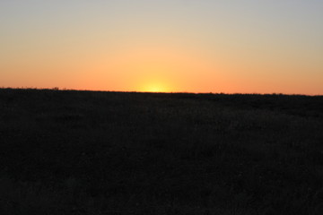 orange sunset background