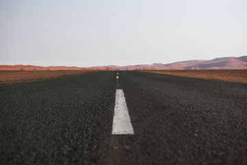 A empty road to nowhere