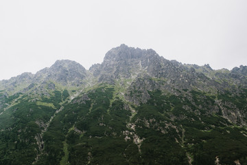 Nice view of the mountains and the lake.