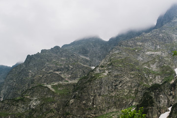 Nice view of the mountains and the lake.