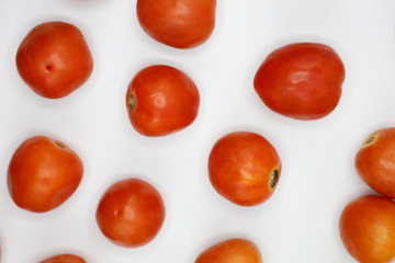 red tomatoes background. Group of tomatoes
