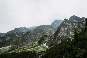 Nice view of the mountains and the lake.