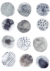 abstract hand-drawn watercolor paintings design backgrounds for decoration