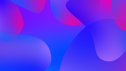 Abstract gradient geometric background. Fluid shapes and colorful graphic design.
