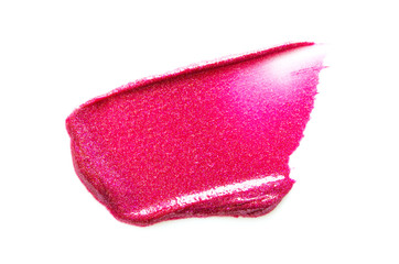 Lipstick stroke isolated on white background. - Image