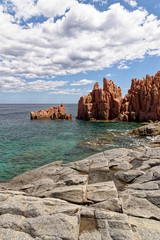 Beach of Red Rocks of Arbatax - Sardinia, Italy
