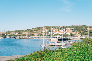 View on Porto Rotondo Harbor, Sardinia