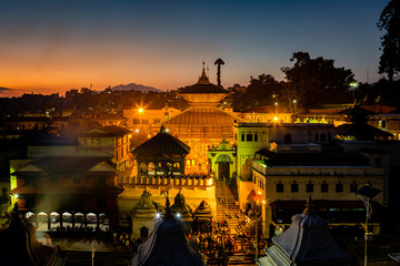 Pashupatinath Temple Kathmandu at Night