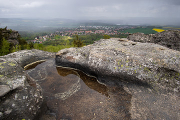 Zittau mountains, Oybin, on the Toepfer mountain