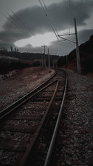 Obraz premium Carril de tren