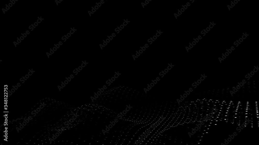 Wall mural abstract 3d rendering of seamless looped animation. modern background design. abstract futuristic wa