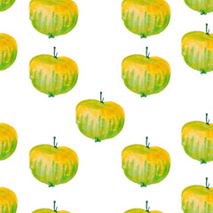 Set of abstract apples. Seamless pattern. for background, printing on fabric, clothes, bedding, cards, booklets, menus, web