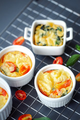 egg muffins on cooling rack for healthy breakfast