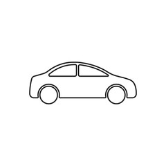Car icon line simple vector illustration. Isolated icon