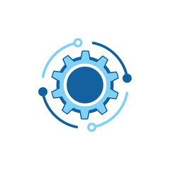Gear Logo Template vector icon illustration design