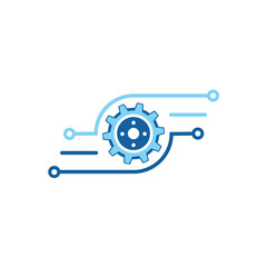 Gear Logo Template vector icon illustration design