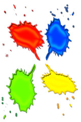 Talk Bubble Splatters