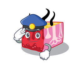 Police officer mascot design of skin wearing a hat