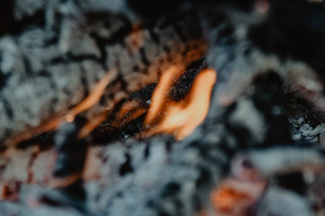 Close up of a burning match in Pilatus, CH