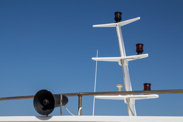 Mast, amplifier and a blue sky