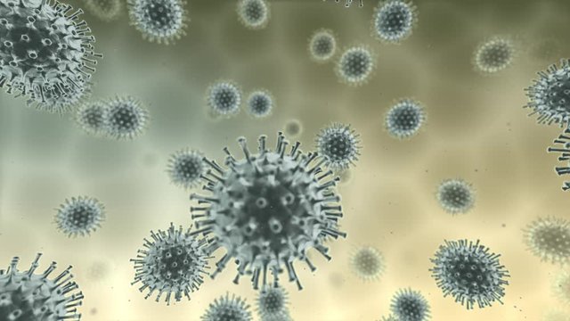 Virus COVID-19 Coronavirus SARS cell bacteria medical biology science background.