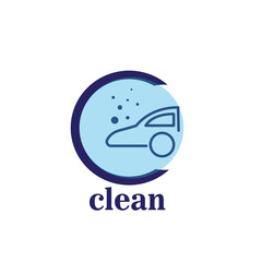 cleanliness logos for cars, circle icons and cars. vector design