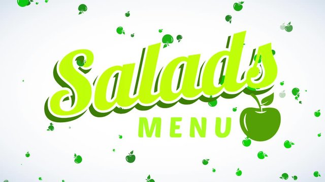 vegetable tavern souvenir notepad cover with an fruit arrival out of fluorescent lemon color words salads menu