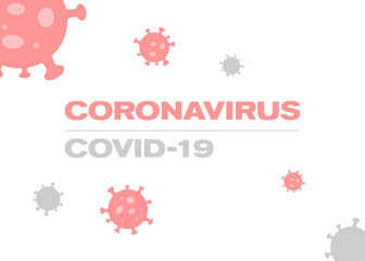Coronavirus particles background