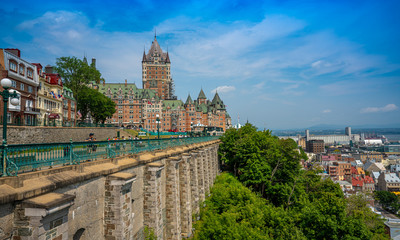 Fototapeta na wymiar Castle of Frontenac in Quebec City, Canada