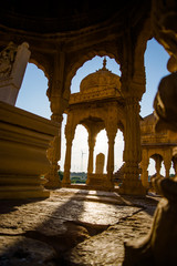 Sunset view at Bara bagh Jaisalmer, Rajasthan India

