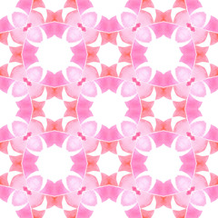 Medallion seamless pattern. Orange ravishing boho 