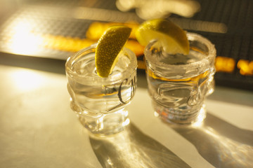 tequila and lime alcohol drink