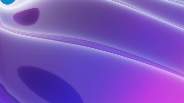Beautiful glossy purple-blue waving surface as a looped multicolor background