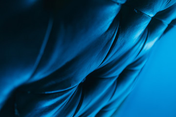 Obraz premium Abstract blue color fabric background texture 